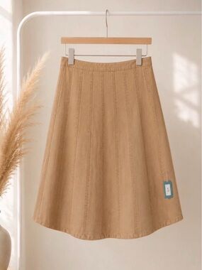 Christopher & Banks Camel A-Line Skirt